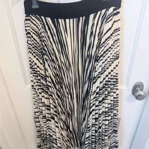 Proenza Schouler Black and Cream A-Line Skirt